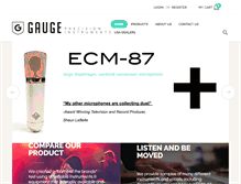 Tablet Screenshot of gauge-usa.com